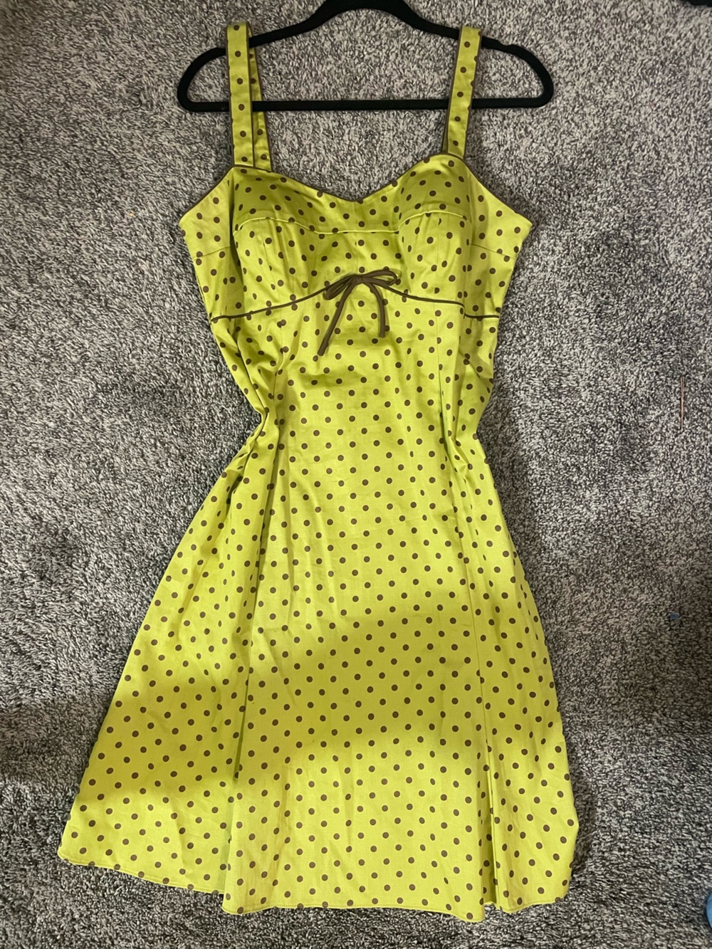 Vintage Green Polka Dot Dress